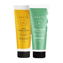 Kit Facial Antienvejecimiento Arata Con Sérum Y Jabón  50 Ml Cada Uno - Venta Internacional.