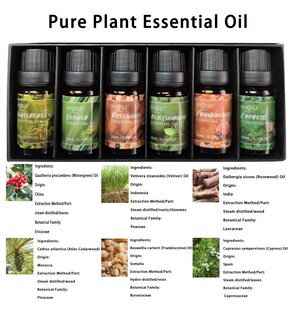 Foto 2 | Foto 2 | Set De Aceites Esenciales Hiqili Woodsy Con Aroma A Madera  Botellas De 6 X 10 Ml - Venta Internacional.