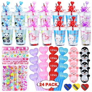 Foto 1 | Foto 1 | Tarjetas De San Valentín Para Niños Y Escuelas  Paquete De 24 Con Papelería - Venta Internacional.