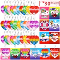 Tarjetas De San Valentín  30 Paquetes De Minillaveros De Juguete Con Forma De Corazón - Venta Internacional.