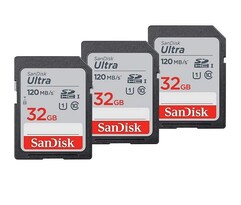 Tarjeta De Memoria Sandisk Ultra Sdhc Uhs-i 32 Gb  Paquete De 3 - Venta Internacional.