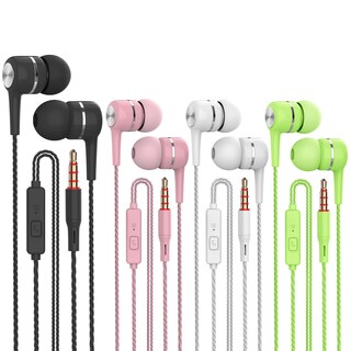 Foto 1 | Foto 1 | Auriculares Con Cable Vpb Con Micrófono  4 Paquetes (negro  Blanco  Rosa Y Verde) - Venta Internacional.