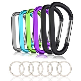 Foto 1 | Foto 1 | Clip Para Llavero Con Forma De Anillo En D De Aluminio  6 Unidades  Carabiner Camptek - Venta Internacional.