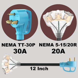 Foto 2 | Foto 2 | Cable Adaptador Circlecord 30a 110v Rv/generador Nema Tt-30p Macho - Venta Internacional.