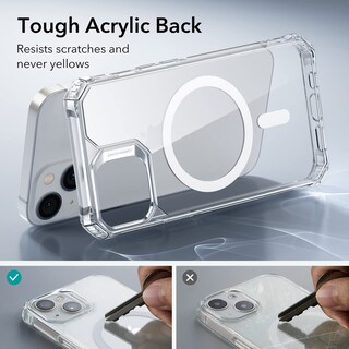 Foto 6 | Foto 6 | Funda De Teléfono Esr Air Armor Halolock Para Iphone 14/13  Transparente - Venta Internacional.