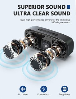 Foto 2 | Foto 2 | Altavoz Bluetooth Lenrue Inalámbrico Portátil Con 12 Horas De Reproducción - Venta Internacional.