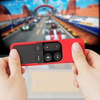 Foto 6 | Foto 6 | Funda De Silicona Para Apple Tv 4k/hd Siri Remote Tokerse - Rojo - Venta Internacional.