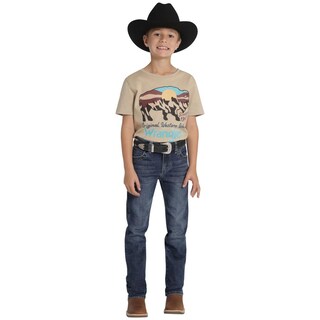 Foto 4 | Foto 4 | Jeans Vaquero Wrangler Niño Slim Boot 644 Multicolor