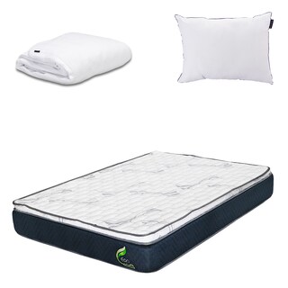 Foto 1 | Foto 1 | Colchón Restonic Eon Queen Size + Almohada One + Protector De Colchón Cloud