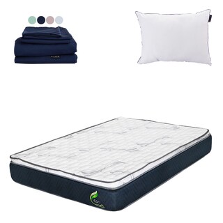 Foto 1 | Foto 1 | Colchón Restonic Eon Matrimonial + Almohada One + Juego De Sábanas Softy