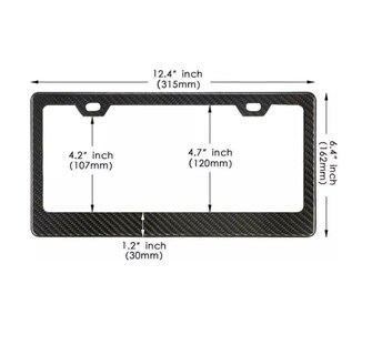 Foto 4 | Foto 4 | Porta Placas Auto Adecuado Para El Montaje De La Placa De Matrícula Delantera Y Trasera Inoxidable Impermeable Y Resistente A La