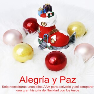 Foto 2 | Foto 2 | Figura Decorativa Navideña Bota Musical