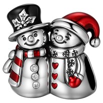 Charm Muñecos De Nieve Plataventdepot Mxcxa-001 1 Pieza Plata S925 Chapa Muticolor