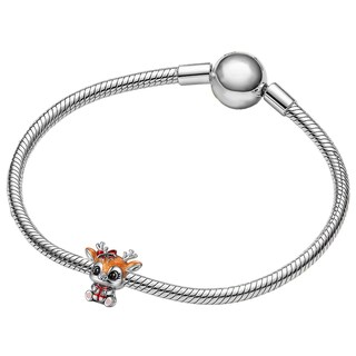 Foto 3 | Foto 3 | Charm Reno Navidadventdepot Mxxcq-001 1 Pieza Plata S925 Chapa Muticolor