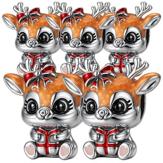 Foto 1 | Foto 1 | Charm Reno Con Regalo Plataventdepot Mxxcq-005 5 Piezas Plata S925 Chapa Muticolor