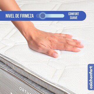 Foto 7 | Foto 7 | Colchón Colchonfort Mastery Individual 33 Cm Doble Confort Estructural Ortopédico