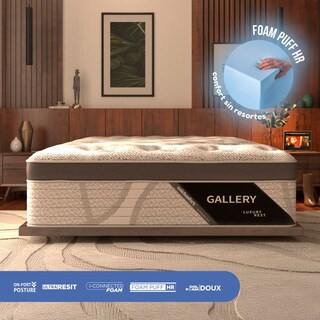 Foto 3 | Foto 3 | Colchonfort Colchón Gallery Matrimonial 40 Cm Foam Puff Hr Sin Resortes