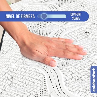 Foto 7 | Foto 7 | Colchón Colchonfort Dali Matrimonial 33 cm Ortopédico Semi Suave con Confort Estructural