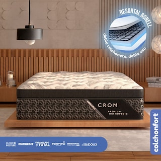 Foto 3 | Foto 3 | Colchonfort Colchón Crom Individual 35 Cm Resortal Fortech