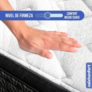 Foto 7 | Foto 7 | Colchonfort Colchón Crom Individual 35 Cm Resortal Fortech