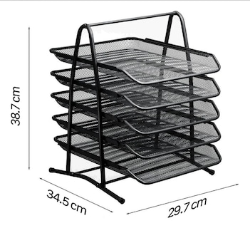 Foto 2 | Foto 2 | Charola Organizador Metalica Escritorio Bandeja De 5 Niveles
