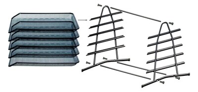 Foto 5 | Foto 5 | Charola Organizador Metalica Escritorio Bandeja De 5 Niveles