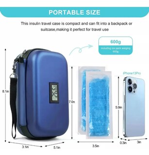 Foto 3 | Foto 3 | Estuche De Viaje Con Enfriador De Insulina Con Termómetro