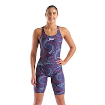 Traje De Baño Arena Escape Full Body Para Mujer Azul Marino