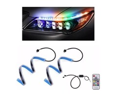 Tira Luz Drl Direccional Secuencial Fluyendo Rgb Auto 60cm