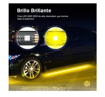 Foto 4 | Foto 4 | Coche Chasis Luces Juego De 4 Tira Led Rgb Para Tubo De Auto