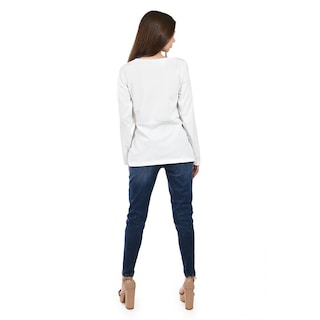 Foto 3 | Foto 3 | Blusa Con Botones Metalicos Roman Fashion /juvenil  1912 (blanco) Blanco