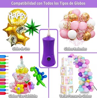 Foto 2 | Foto 2 | Bomba Para Inflar Globos Eléctrica Portátil Globos Salchicha  Bomba Eléctrica Para Globos Largos  Inflador Rápido Y Seguro