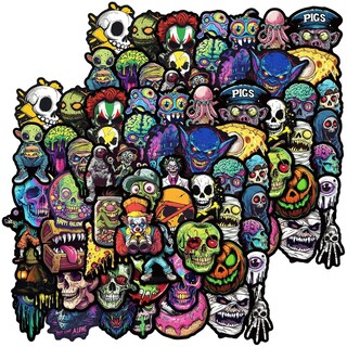 Foto 2 | Foto 2 | Calcomanías Horror Ventdepot Mxoho-002 2 Piezas Pvc Autoadhesivo Brillante Multicolor