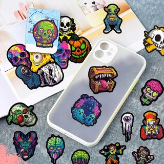 Foto 4 | Foto 4 | Calcomanías Horror Ventdepot Mxoho-002 2 Piezas Pvc Autoadhesivo Brillante Multicolor