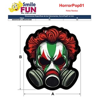 Foto 5 | Foto 5 | Calcomanías Horror Ventdepot Mxoho-002 2 Piezas Pvc Autoadhesivo Brillante Multicolor