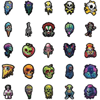 Foto 6 | Foto 6 | Calcomanías Horror Ventdepot Mxoho-002 2 Piezas Pvc Autoadhesivo Brillante Multicolor