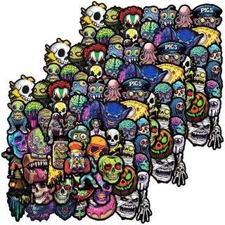 Foto 2 | Foto 2 | Calcomanías Estilo Cómic Ventdepot Mxoho-003 3 Piezas Pvc Autoadhesivo Brillante Multicolor