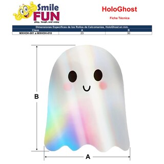 Foto 5 | Foto 5 | Calcomanías Halloween Ventdepot Mxhoh-001 1 Pieza Papel Adhesivo Multicolor