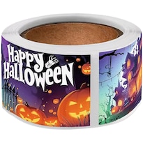 Etiquetas Halloween Ventdepot Mxhaw-001 1 Pieza 4 Diseños Multicolor