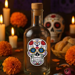 Foto 4 | Foto 4 | Etiqueta Celebración Día De Muertos Ventdepot Mxssl-003 3 Piezas Pvc Autoadhesivo Ma Multicolor