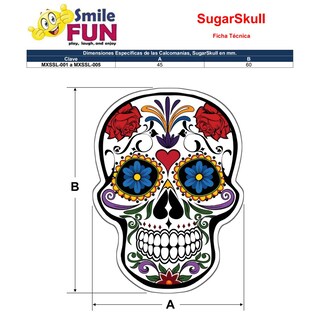 Foto 5 | Foto 5 | Etiqueta Celebración Día De Muertos Ventdepot Mxssl-003 3 Piezas Pvc Autoadhesivo Ma Multicolor