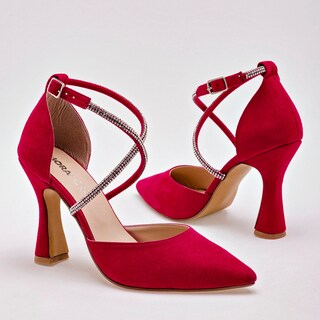 Foto 1 | Foto 1 | Zapatilla Abierta Moramora Rojo Dama