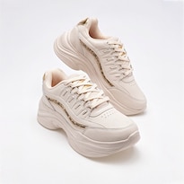 Tenis Urbano Clasben Beige Dama