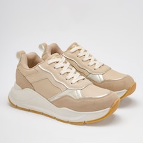 Tenis Urbano Clasben Beige Dama