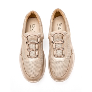 Foto 3 | Foto 3 | Tenis Urbano Flexi Dorado Dama