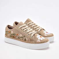Tenis Urbano Mora Tierra Beige Dama