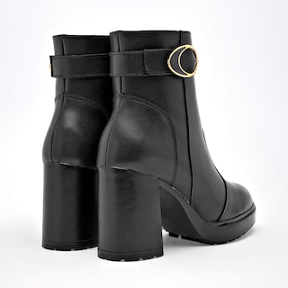 Foto 4 | Foto 4 | Botin Casual Green Love Negro Dama