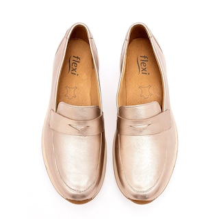 Foto 3 | Foto 3 | Zapato Casual Flexi Dorado Dama