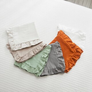 Foto 6 | Foto 6 | Funda De Almohada Corporal Merryword Ruffle Taupe De Microfibra 50 X 137 Cm - Venta Internacional.