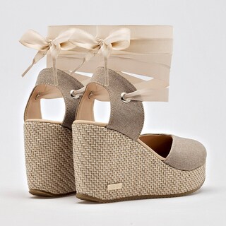 Foto 4 | Foto 4 | Alpargata Cuña Moramora Beige Dama